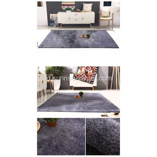 Polyester 1200D Silky Shaggy Carpet